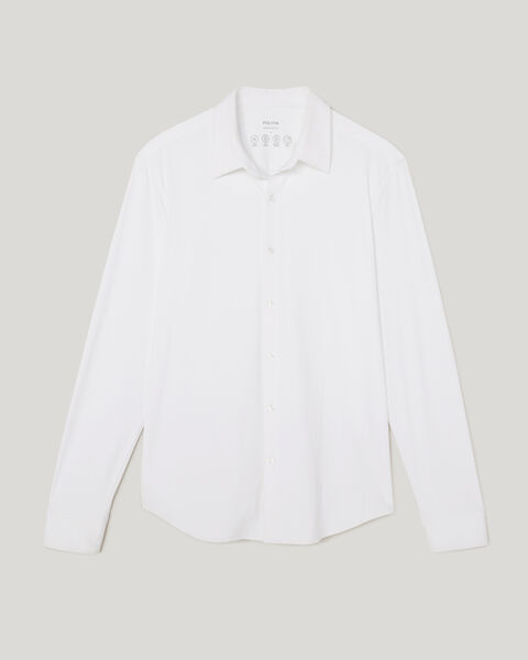 Slim Travel Shirt, White, hi-res